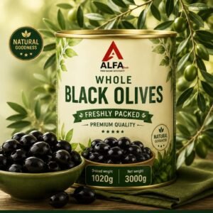 Premium Whole Black Olives